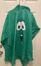 Vintage 2002 VeggieTales Larry The Cucumber Adult Poncho With Hood From SDC
