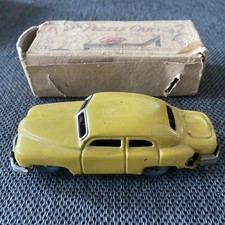 Vintage KOSUGE Puzzle Car Tin Litho Windup Toy - W/ BOX Occupied Japan KSG RARE