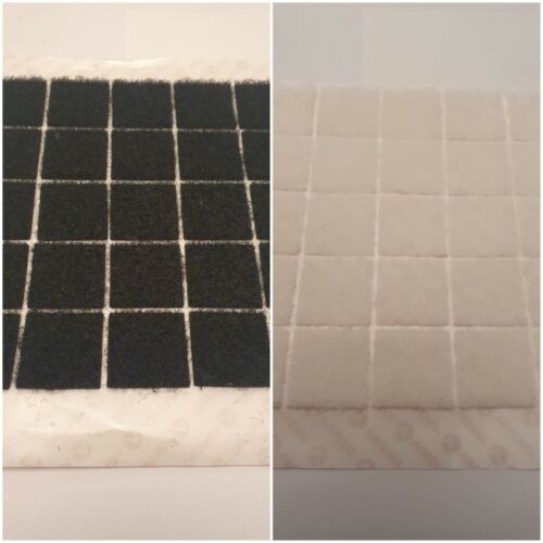 Self Adhesive VELCRO® Coins Dots Squares Alfatex White & Black Different Sizes - Picture 12 of 12