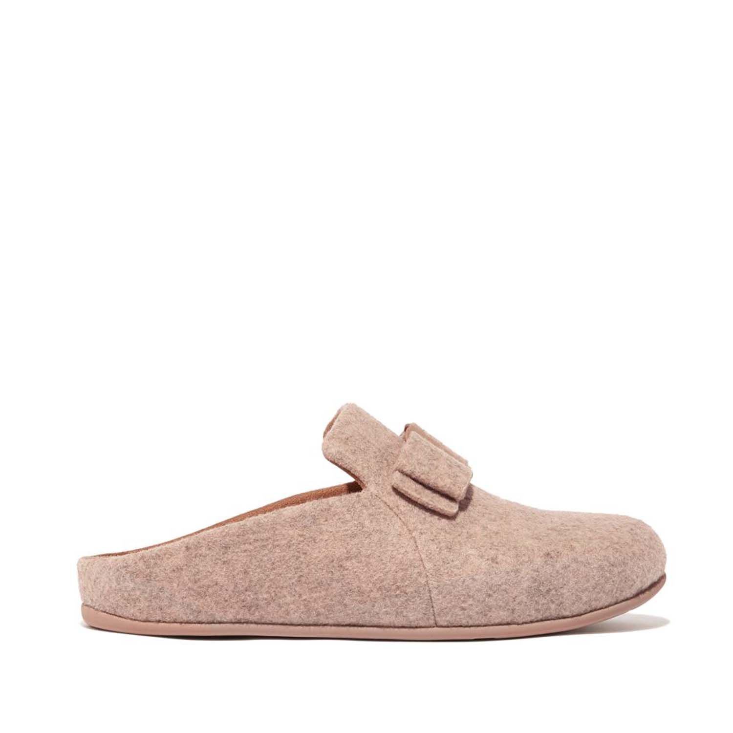 Damen Fit Flop Chrissie II Haus e01 Шлайф-Филц Хаусшухе в кремовом цвете 13990₽