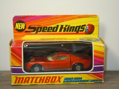 Lamborghini Miura - Matchbox Speed Kings K-24 England in Rare TESTED Box *53523
