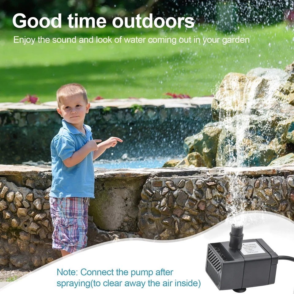 Solar Teichpumpe Brunnenpumpe Gartenbrunnen Miniteich Brunnen Solarpumpe 2,5W 5V - Bild 4 von 4