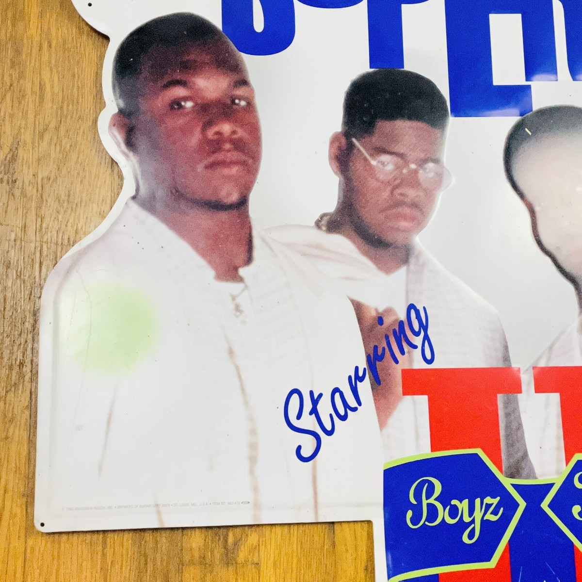Vintage Boyz II Men 1995 Budweiser Superfest Concert Tin Beer Sign Rare  Music