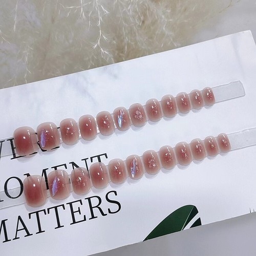 Kit de uñas artificiales autoadhesivas Press On Nails listo para pegar manicura 24 uds - Imagen 4 de 7