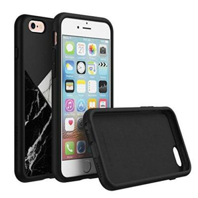 iPhone 6s Plus Case, RhinoShield [SolidSuit Marble] Heavy Duty Shock Absorbent.