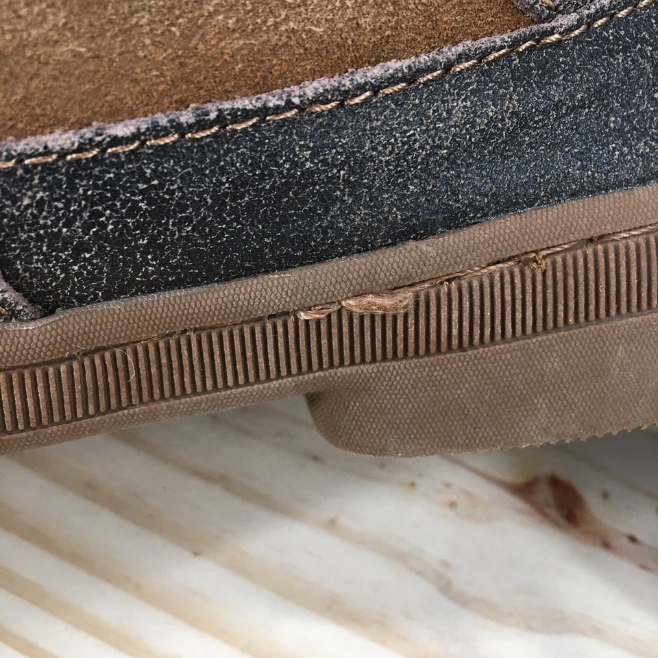 Bearpaw Boots Womens 7 Serena Lace Up Winter Mid Calf Brown Suede Sweater Cuff - Image 3 of 4