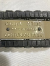 SUPER RARE ISRAELI 1960's GAMDA CENTURION TANK ISRAEL #1, w ORIG TREADS, PAINT!