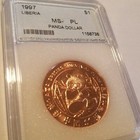 1997 Liberia $1 Panda Slabbed BU — photo 1