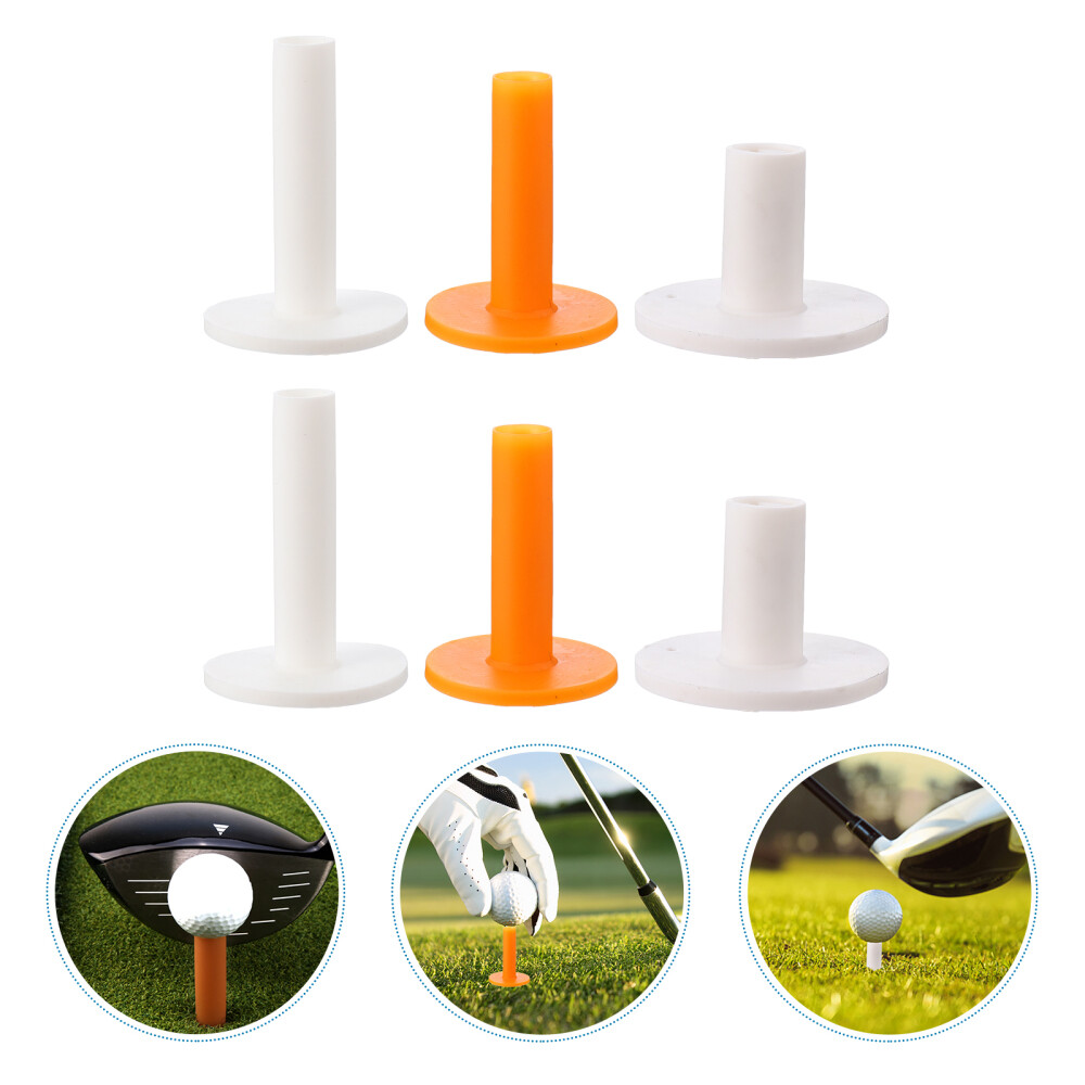 6 pcs Rubber Golfs Tees Driving Range Mats Golfs Practice Driving Range