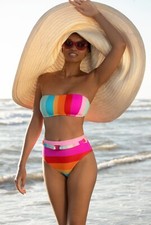 Trina Turk SHIRRED HIPSTER Swim Bikini Bottom Separates New