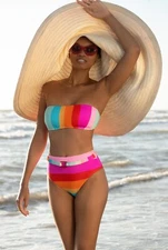 Trina Turk SHIRRED HIPSTER Swim Bikini Bottom Separates New