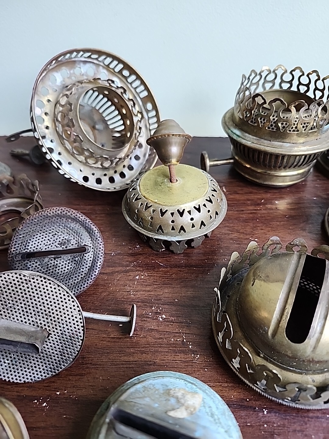 Antique Brass Oil Lamp Parts eBay