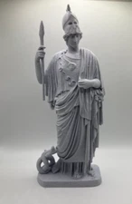 GREEK SCULPTURE ATHENA GUISTIANI 9.8 INCH/250 MM, MUSEUM REPRODUCTION