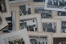 LOT 18 WEDDING photos all eras 1930-1960 vintage silver print