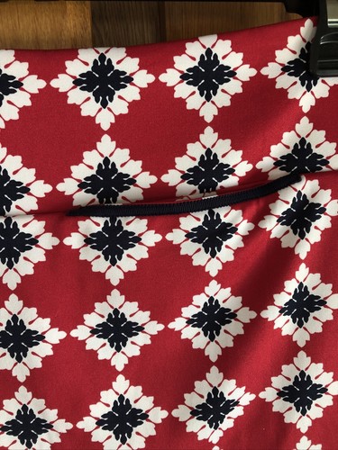 Golftini Damen (L) Serendipity 18" Pull On Golf Skort mit Taschen rot/schwarz/weiß - Bild 4 von 6