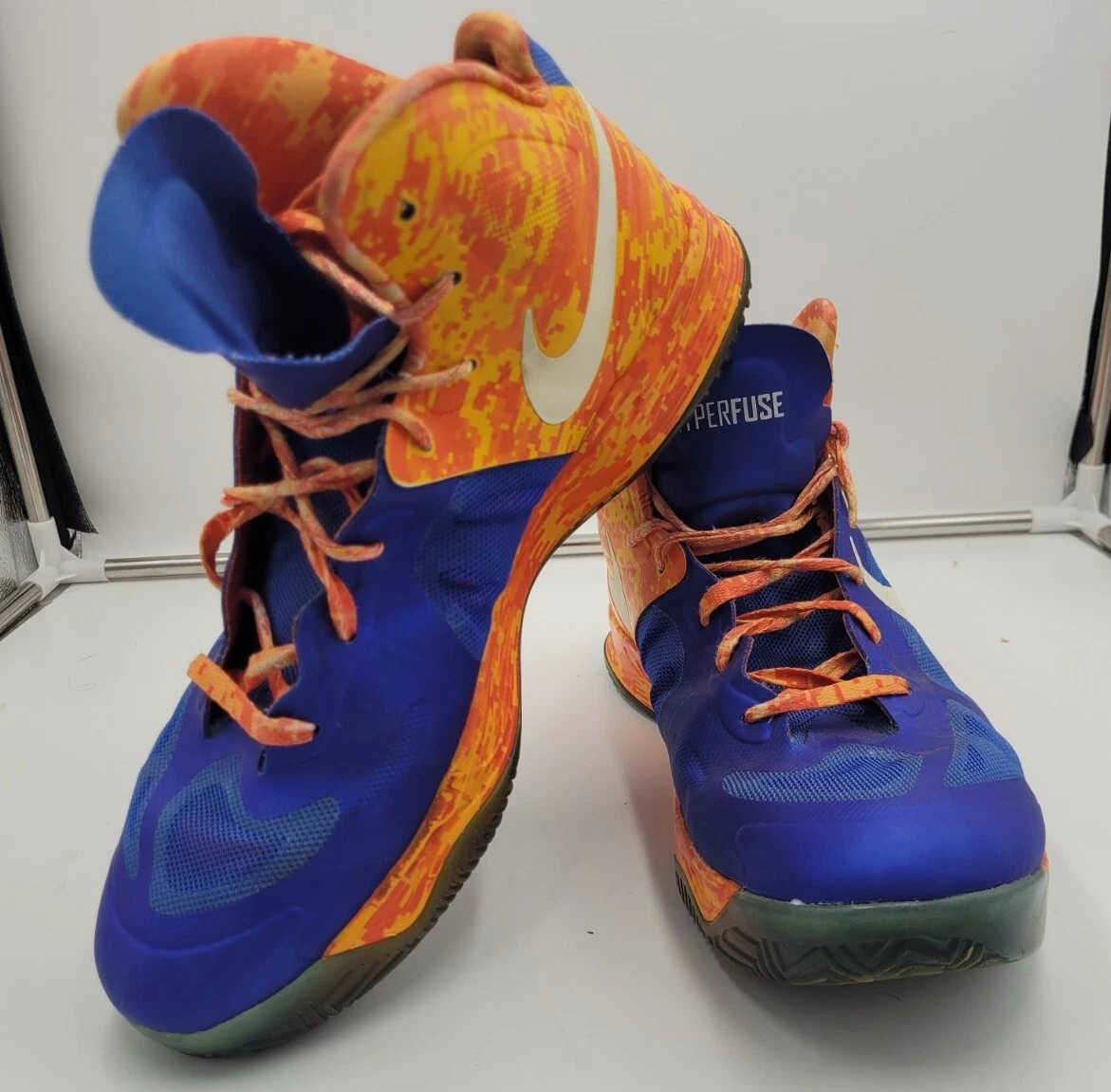 Nike Hyperfuse Game Royal White Team Orange Florida Size 12