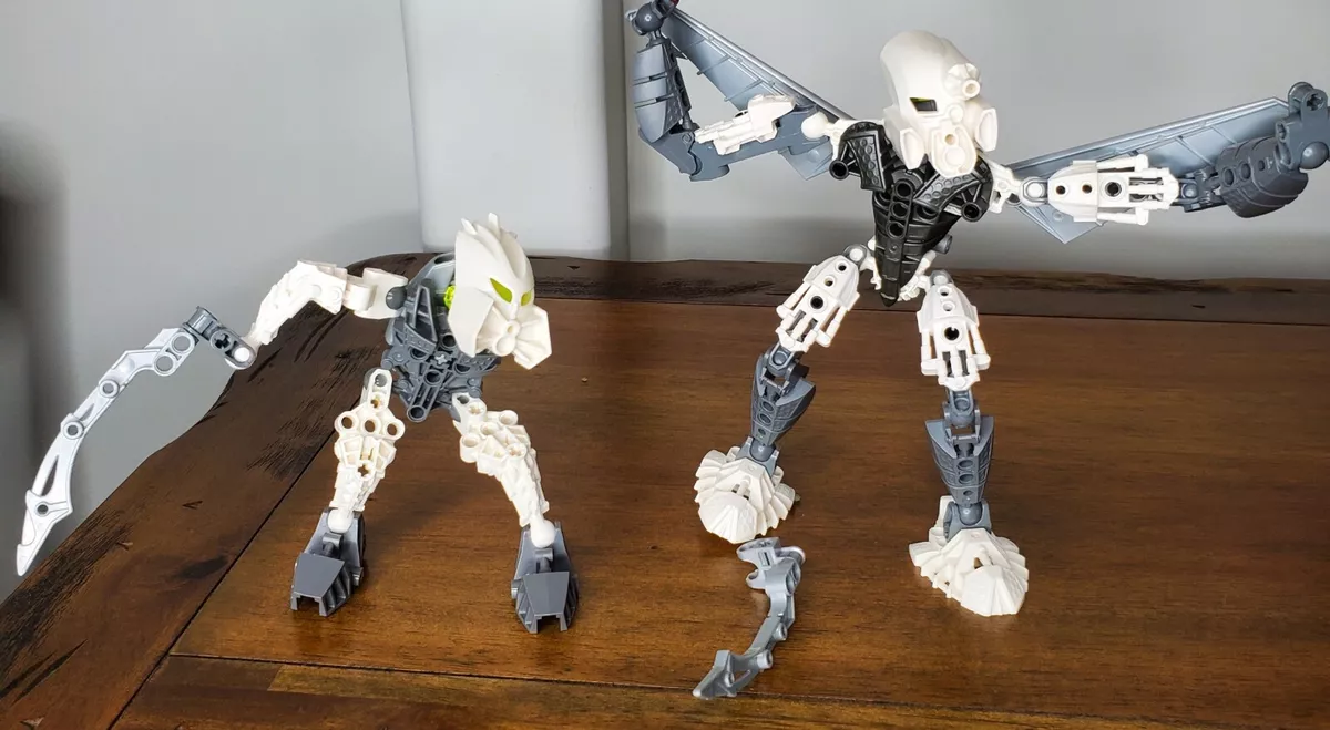 forgænger med hensyn til Abe Lego Bionicle Solek 8945 &amp; Kopaka 8685 Phantoka Toa Nuva Warrior  Combination Set | eBay