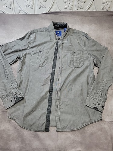 Michael Brandon Los Angeles Men's Gray Button Down Long Sleeve Shirt SZ S Chico