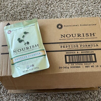 1 Case/24 Pouch Functional Formularies Nourish Peptide Tube Feeding Formula 2027