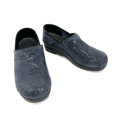Sanita blue Grey suede clogs Sanita Nina 471106 Suede Clog Strada Shoes Northampton, MA main image 4