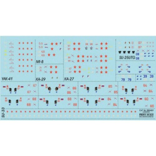 Print Scale 350-001 - 1:350 Airplane Admiral Kuznetsov And Soviet Varyag, decal - Picture 20 of 24