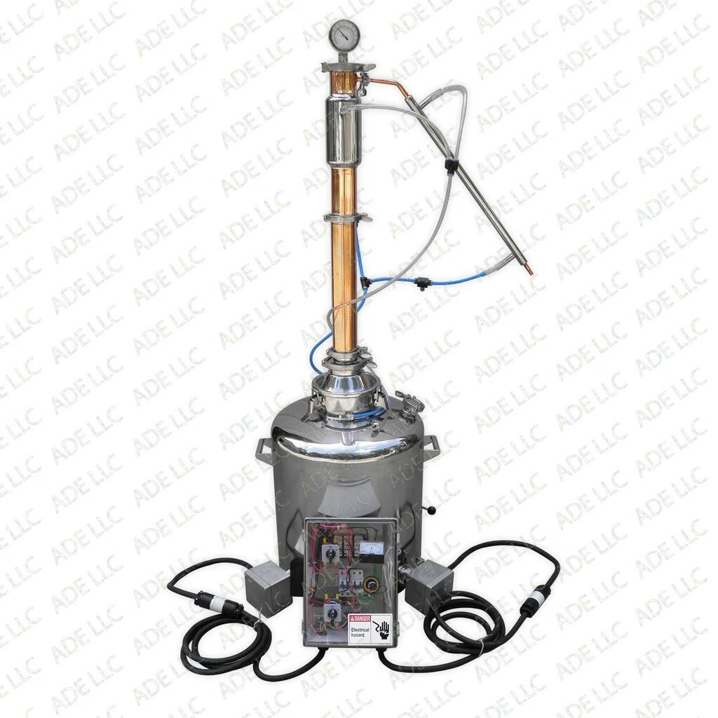 26 Gal. Still w/3" Stainless & Copper Reflux Column-11,000 Watt Heat & Cooling
