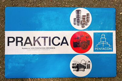 Rare Original Pentacon / Praktica VEB Dresden Matte Blue SLR Camera