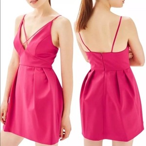topshop hot pink dress