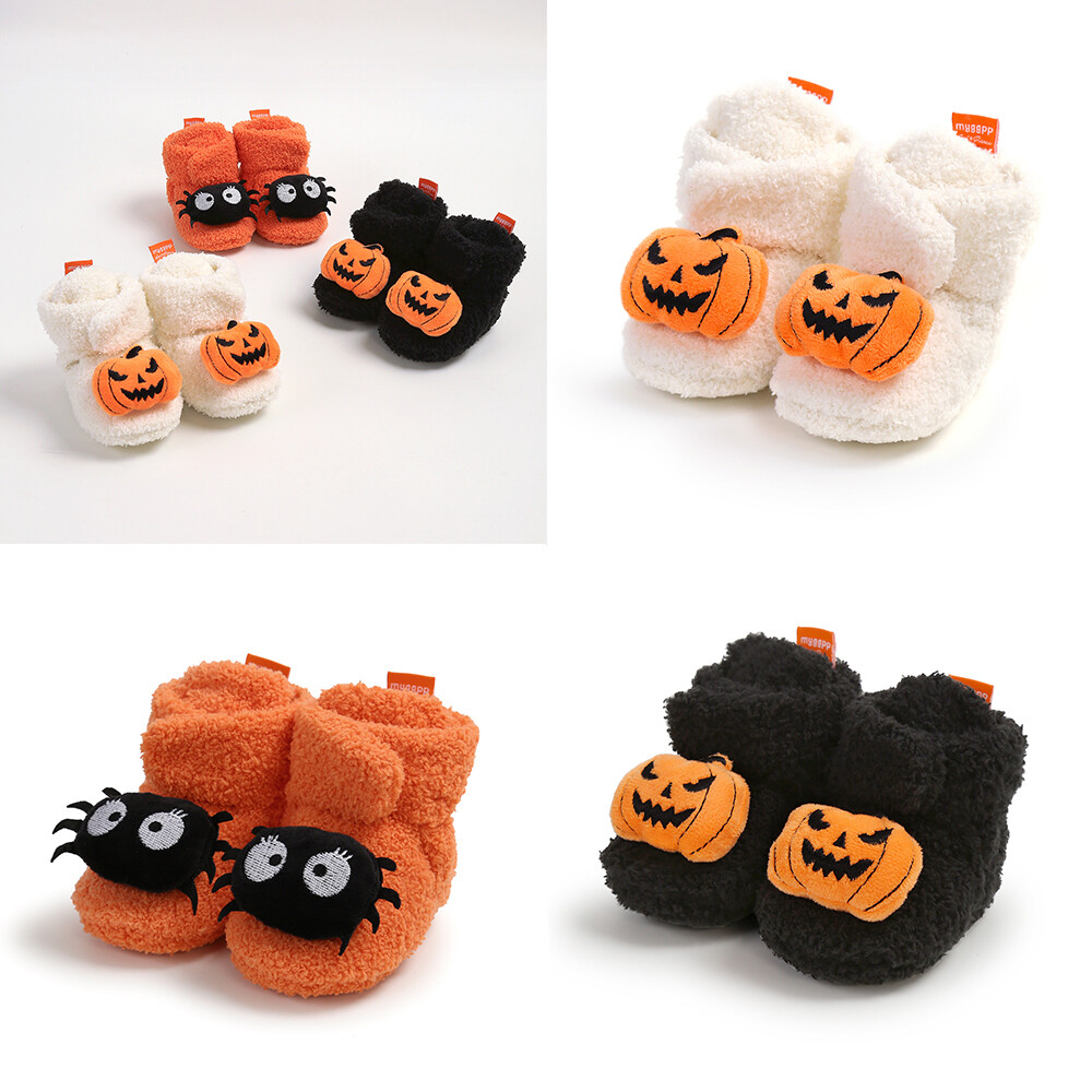 APL Halloween Zucca Pantofole Neonato per Bambini per Ragazzi e Ragazze 