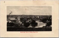 c1910s VALLEY CITY, North Dakota Postcard "Bird's Eye View" Bloom Bros. GEL