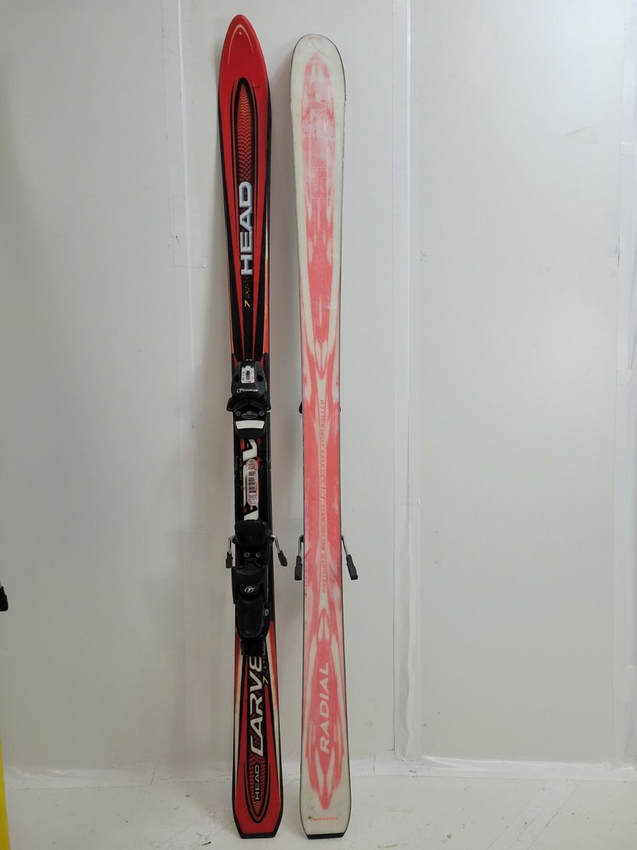 USED Kids Skis and Bindings Head Carve Skis Tyrolia Bindings