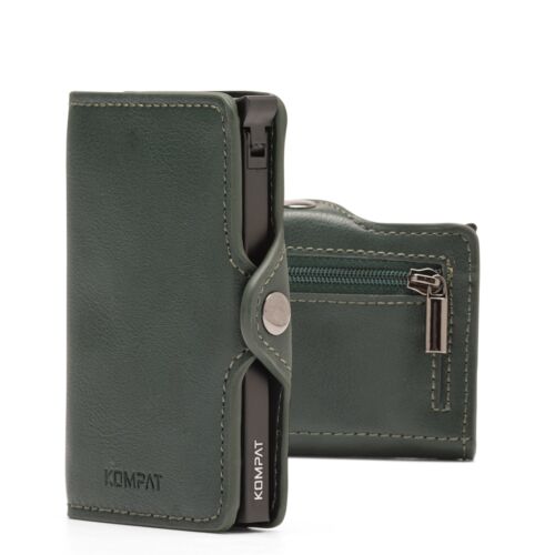 Porta Carte di Credito RFID Portafoglio Uomo Slim Portafoglio Piccolo Sottile - Foto 33 di 83
