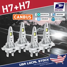 H1 H1 LED Headlight High Beam/Low Beam Bulbs Conversion Kit Super Bright 6000k