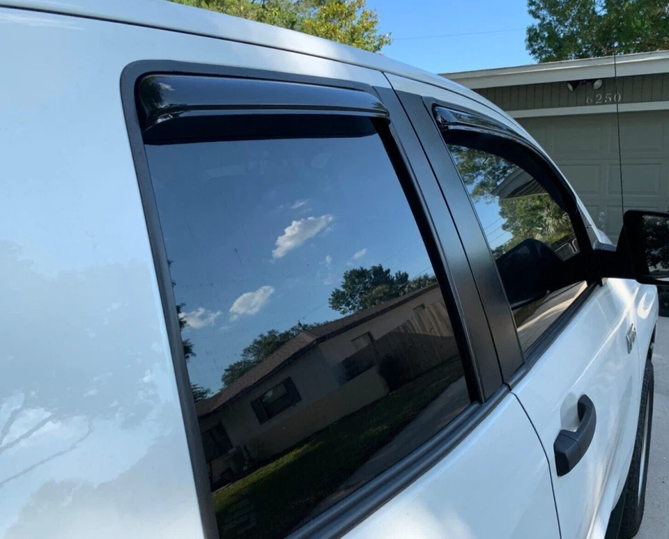 AVS Rain Guards Vent Visors 3M Tape-On for 2007-2021 Toyota Tundra Double Cab - Image 2 of 4