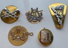 RAF  METAL ARM BADGES - Pipers Drummers Royal Air Force Bandsman , British NEW