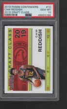 CAM REDDISH 2019-20 PANINI CONTENDERS DRAFT CLASS ROOKIE CARD #10  PSA 10