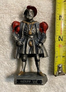 Vintage Henry VIII Pewter Figurine From WAPW Made In Great Britain