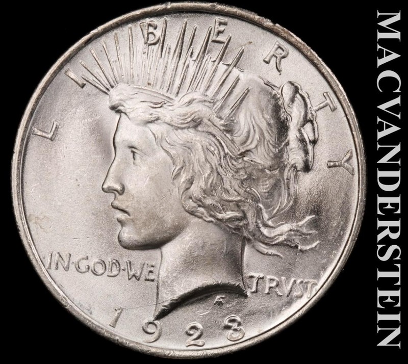 1923 Peace Dollar- Choice Gem Brilliant Unc- Luster- No Reserve #L6994