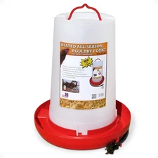 Farm Innovators HPF-100 Heated Plastic Hanging Poultry Water Fountain(Open Box)