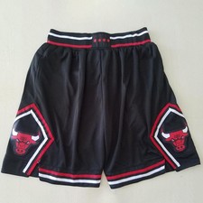 Basketball Shorts Buls Adult Stitched Red/White/Black S-2XL