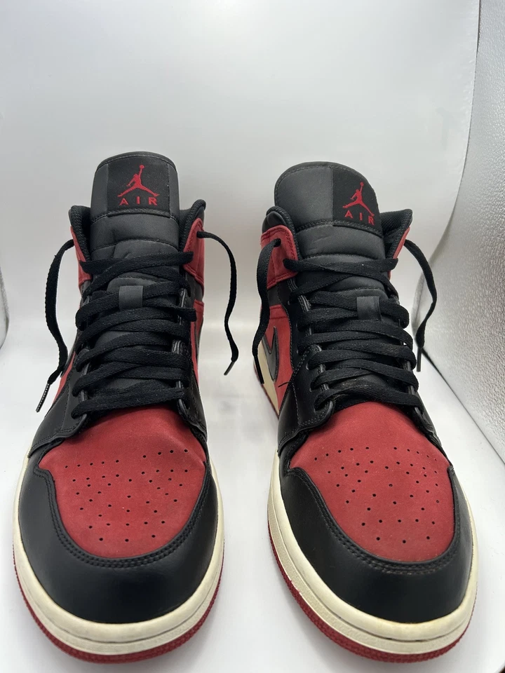 Nike Air Jordan 1 Mid Reverse Banned 554724-610 ¡TALLA 13! Foto 4 de 4