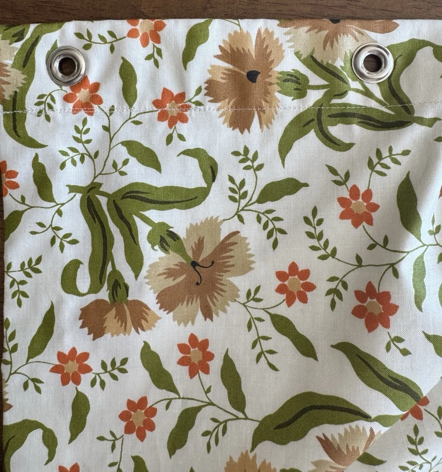 Panel de cortinas florales country inglés personalizado 86x82 forrado de algodón con peso Estate Foto 4 de 4