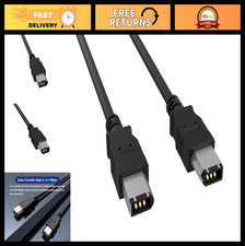 15ft FireWire 400 Data Transfer Cable, 6-Pin Male to Male, High Speed iLink DV C