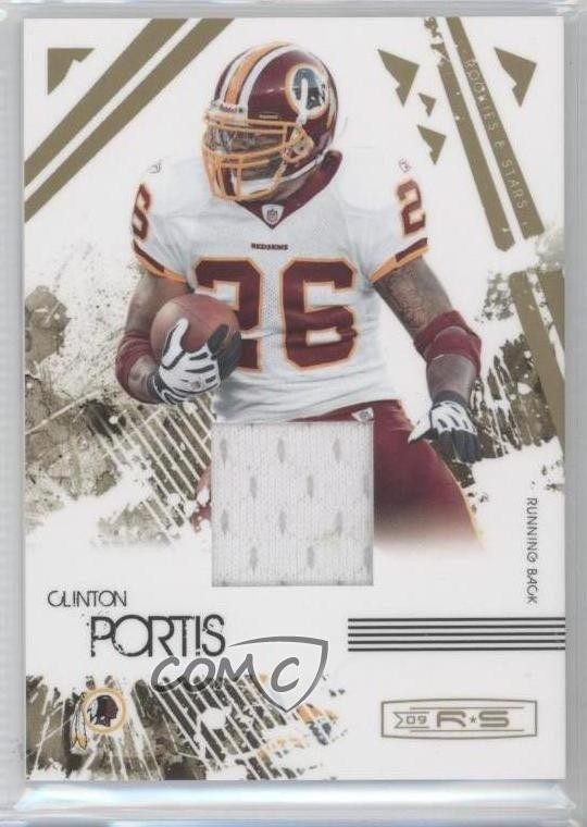 2009 Donruss Rookies & Stars Gold Materials Clinton Portis #99 0a1