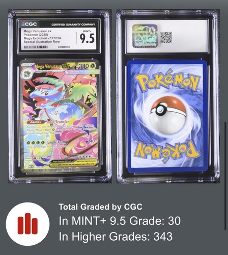 Mega Venusaur ex graded CGC 9.5 for sale on eBay
