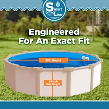 SmartLine 30' x 54” Round Unibead 20 Gauge Swimming Pool Liner - Choose Pattern