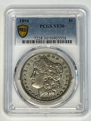 1894 Morgan Silver Dollar PCGS VF30 ~ Key Date ~ Nice Original ~ Free Shipping