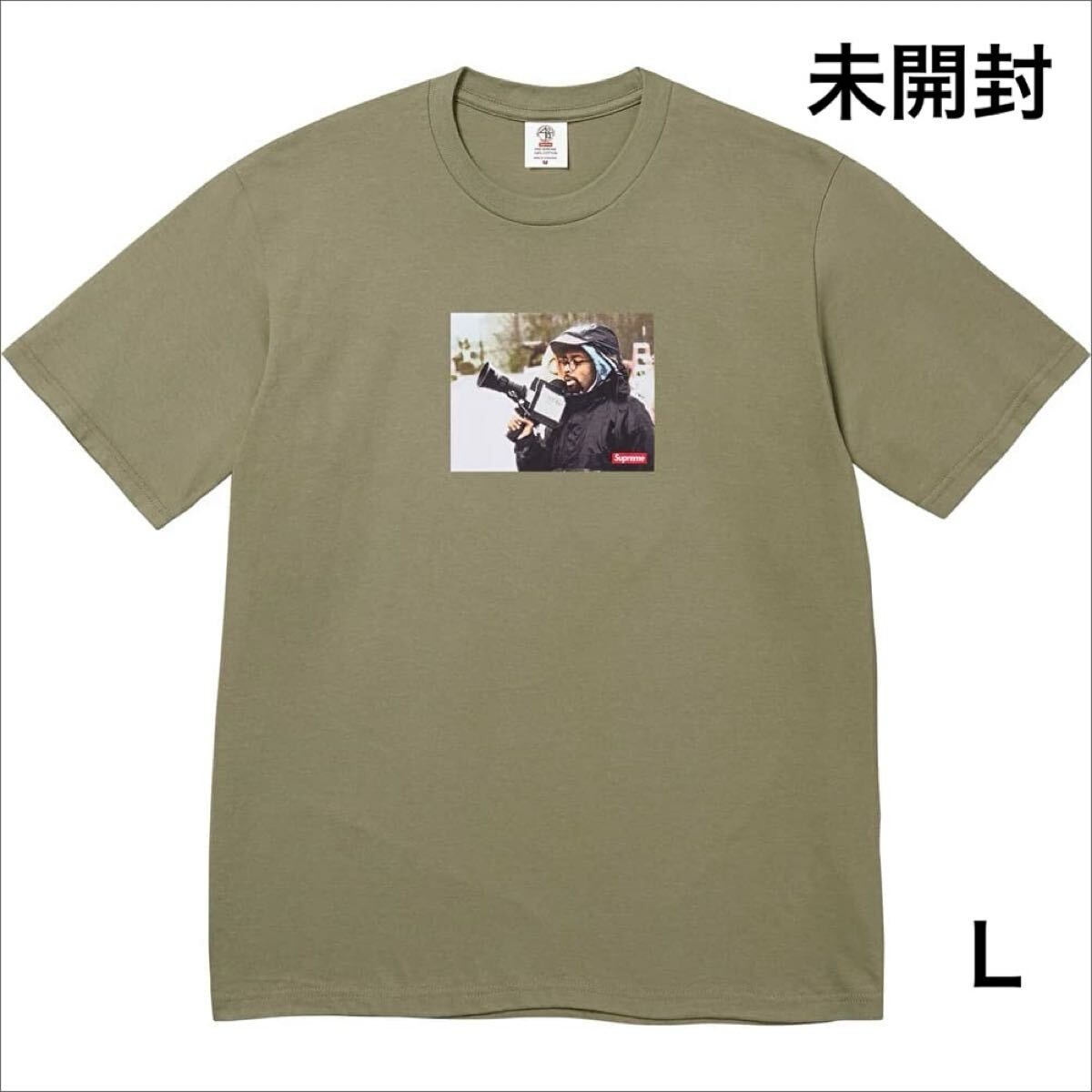 Unopened 25ss Supreme 40 Acres Spike Tee Light Olive size L Back print Tag Stick