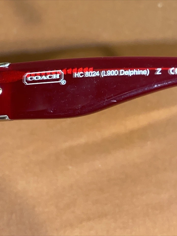 Gafas de sol Coach Delphine Borgoña para mujer 57-17 125 3N.  Hc 8024 Foto 4 de 4
