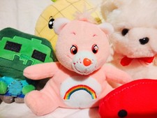 Care Bears Vintage Super Rare 4'' Cheer 2003 Nanco.Including More Plush Toys Lot